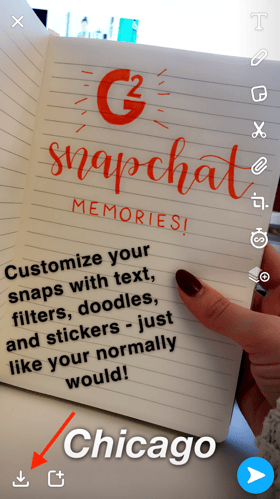 How to save snaps to Snapchat Memories